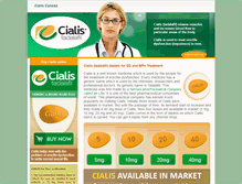 Tablet Screenshot of cialiscanada.org